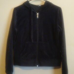 Fashion Nova Black Velour Set S